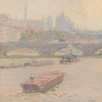 Le Seine et pont au Change, Île de la Cité, Paris