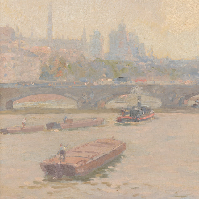 Le Seine et pont au Change, Île de la Cité, Paris