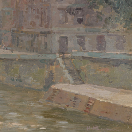 Le Seine et pont au Change, Île de la Cité, Paris