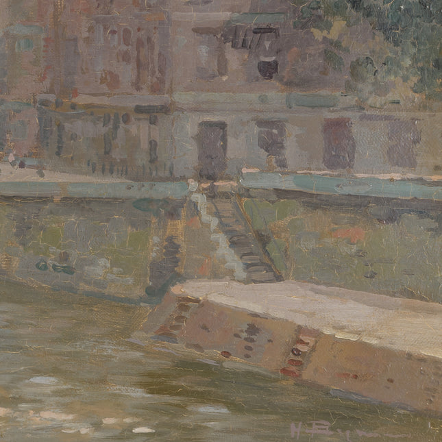 Le Seine et pont au Change, Île de la Cité, Paris