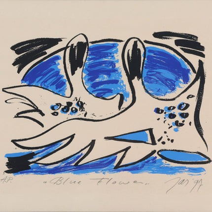 JAS (Johannes Adrianus Smit, 1945–2002) - Blue Flower