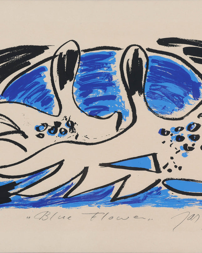 JAS (Johannes Adrianus Smit, 1945–2002) - Blue Flower