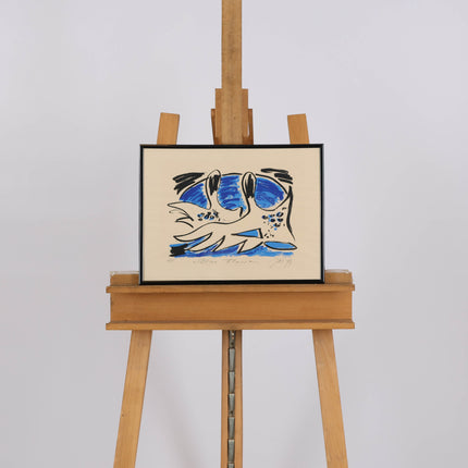 JAS (Johannes Adrianus Smit, 1945–2002) - Blue Flower