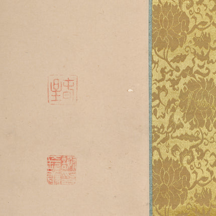 Warrior - Japanese scroll - Edo Period