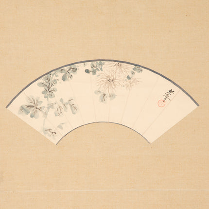 Sensu 扇子 - Japanse scroll - Meiji Periode