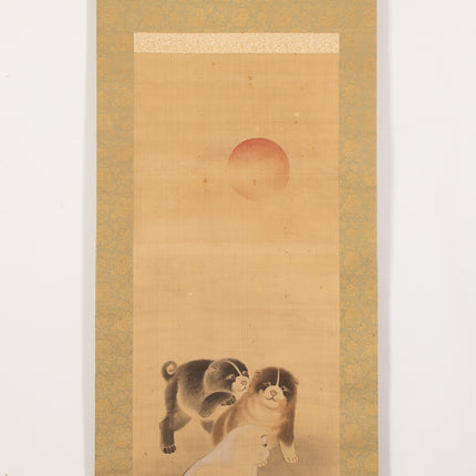 Heron - Japanese scroll - Meiji Period