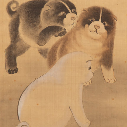 Heron - Japanese scroll - Meiji Period