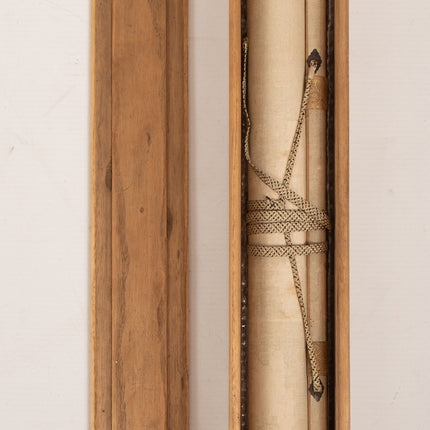 Carp climbing a waterfall - Japanse scroll