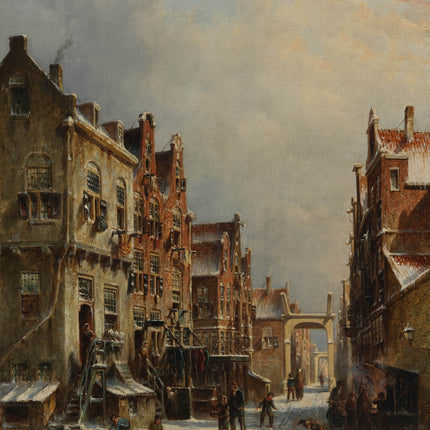 Petrus Gerardus Vertin (1819-1893) - Winterstadsgezicht