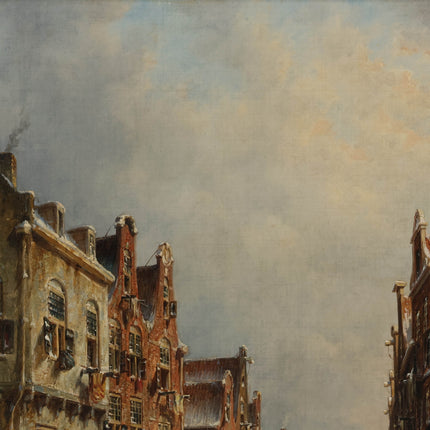 Petrus Gerardus Vertin (1819-1893) - Winterstadsgezicht