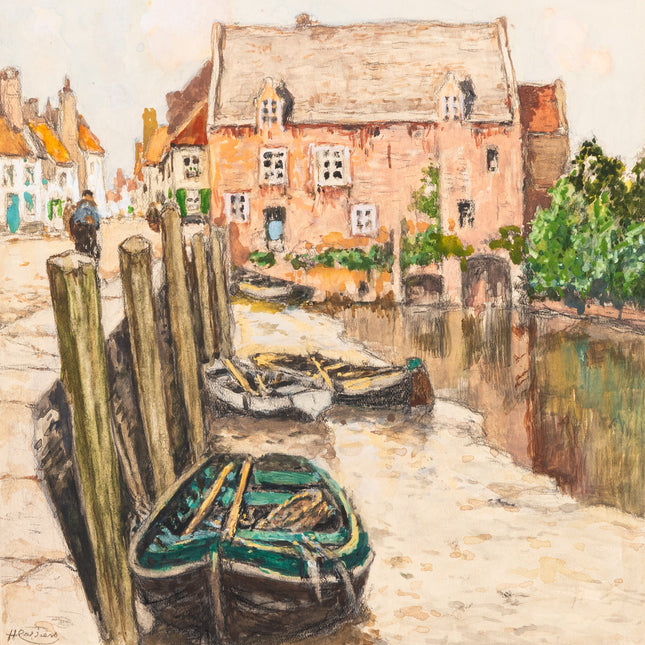 Boten langs het water