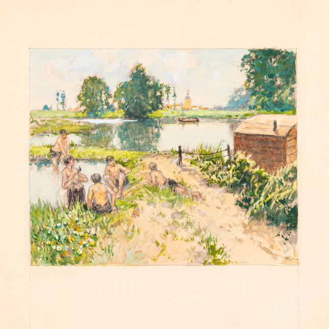 Zomerdag aan het water
