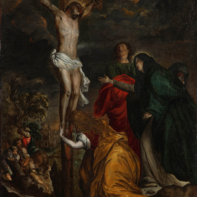 Christus aan het kruis - Europese school XVIII