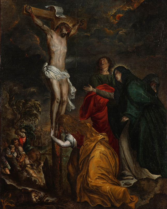 Christus aan het kruis - Europese school XVIII