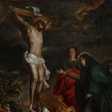 Christus aan het kruis - Europese school XVIII
