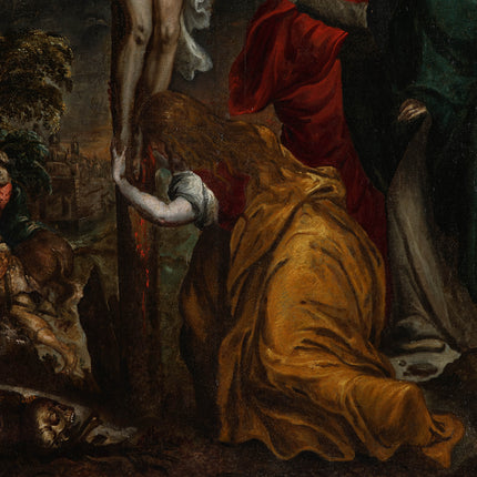 Christus aan het kruis - Europese school XVIII