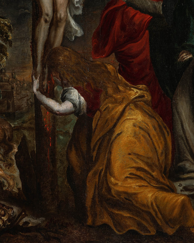 Christus aan het kruis - Europese school XVIII