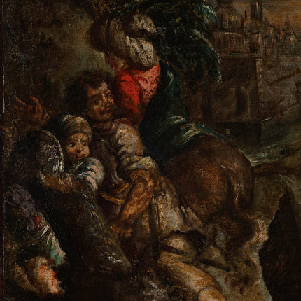Christus aan het kruis - Europese school XVIII