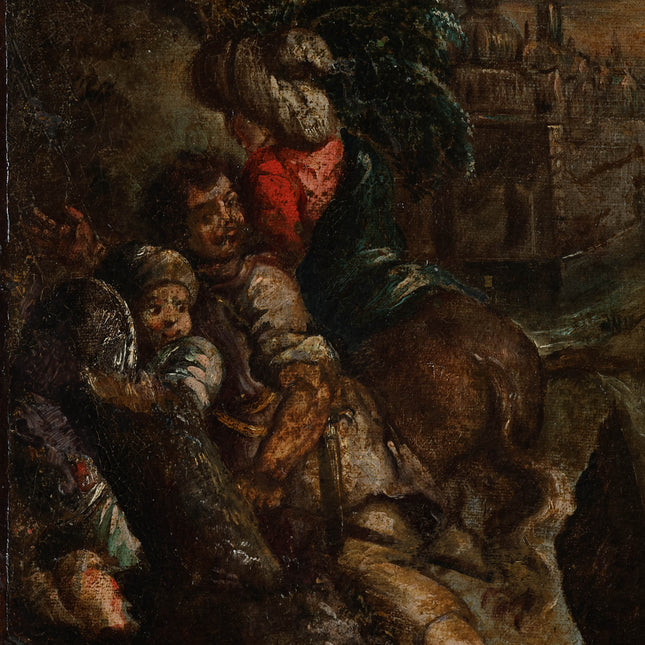 Christus aan het kruis - Europese school XVIII