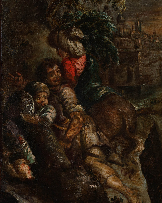 Christus aan het kruis - Europese school XVIII