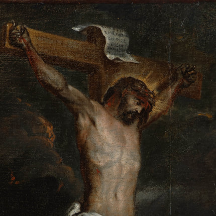 Christus aan het kruis - Europese school XVIII