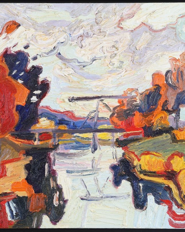 Peter Bol (1947) - Ophaalbruggetje in de Biesbosch