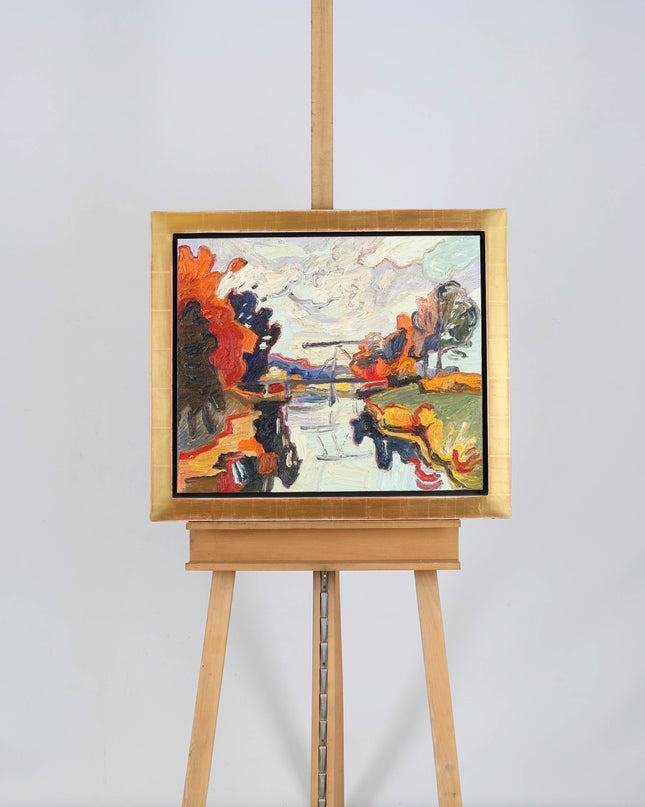 Peter Bol (1947) - Ophaalbruggetje in de Biesbosch