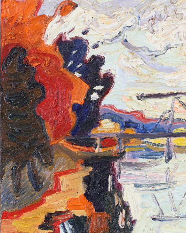 Peter Bol (1947) - Ophaalbruggetje in de Biesbosch