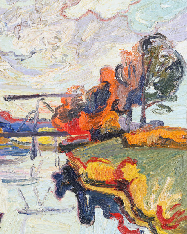Peter Bol (1947) - Ophaalbruggetje in de Biesbosch
