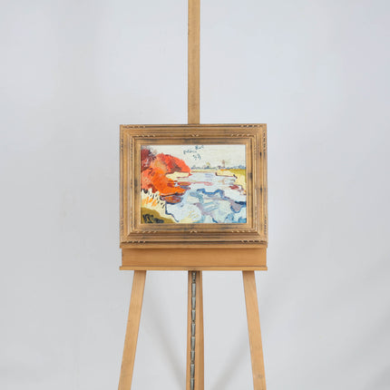 Peter Bol (1947) - Invallende dooi op een winterse kreek