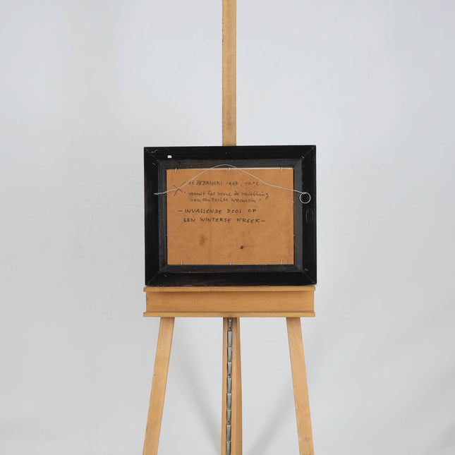 Peter Bol (1947) - Invallende dooi op een winterse kreek