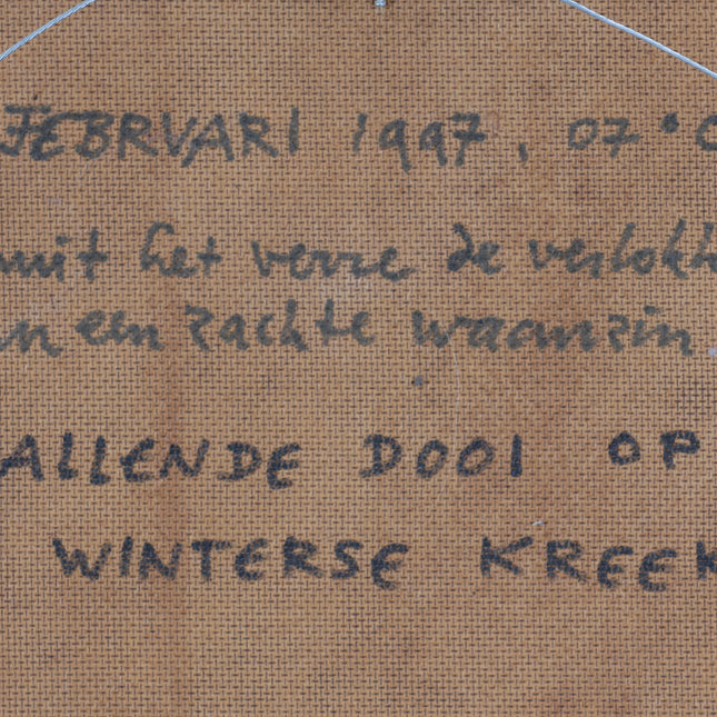 Peter Bol (1947) - Invallende dooi op een winterse kreek