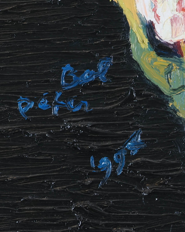 Peter Bol (1947) - Vaas met witte tulpen