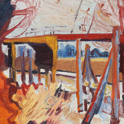 Peter Bol (1947) - 	Zicht op brug