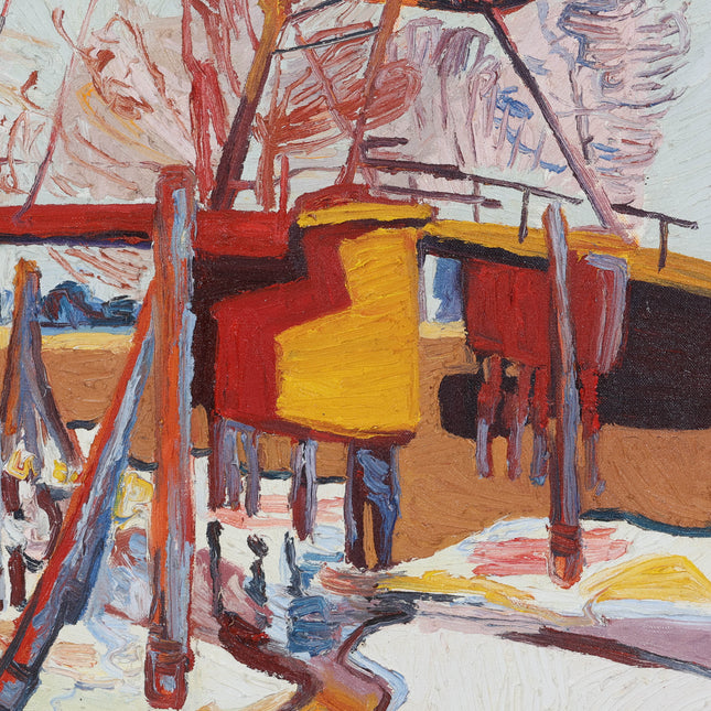 Peter Bol (1947) - 	Zicht op brug