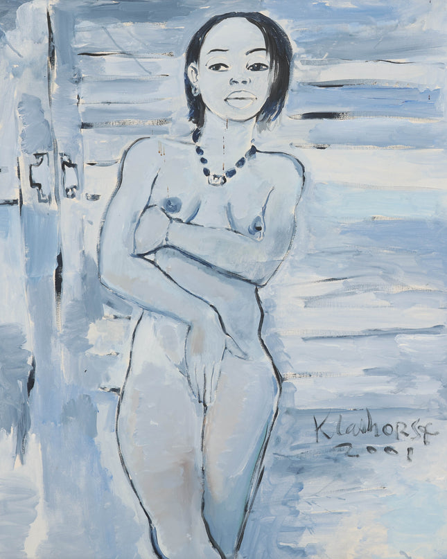 Peter Klashorst (1957) - Portret naakte vrouw