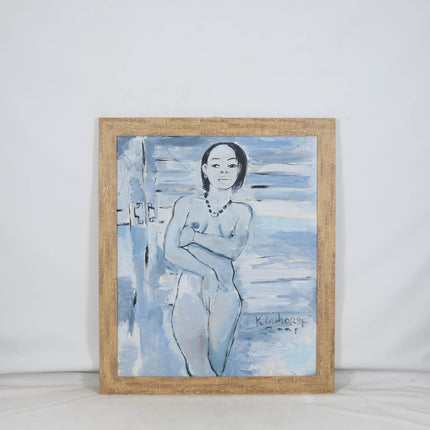 Peter Klashorst (1957) - Portret naakte vrouw