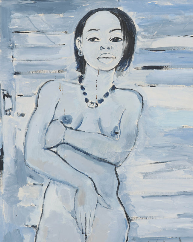 Peter Klashorst (1957) - Portret naakte vrouw