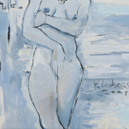 Peter Klashorst (1957) - Portret naakte vrouw