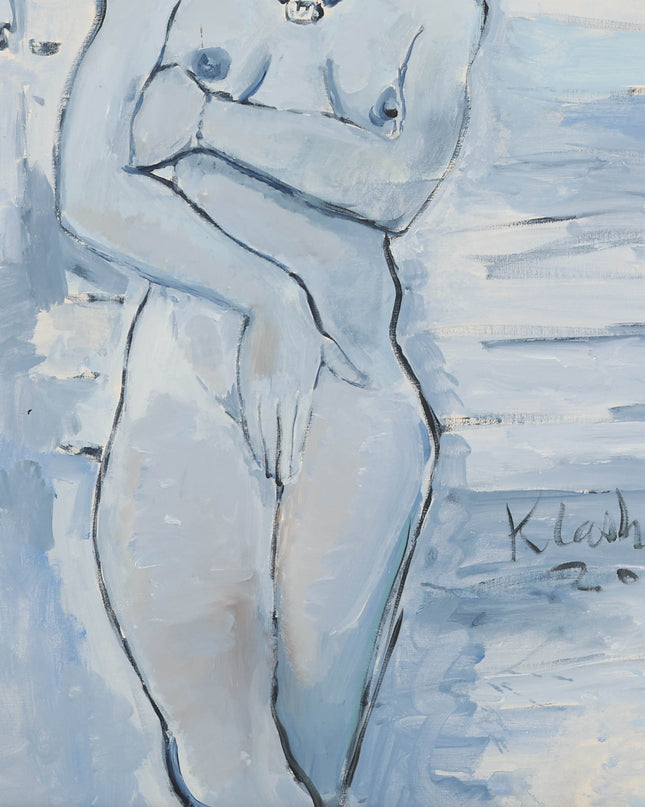 Peter Klashorst (1957) - Portret naakte vrouw