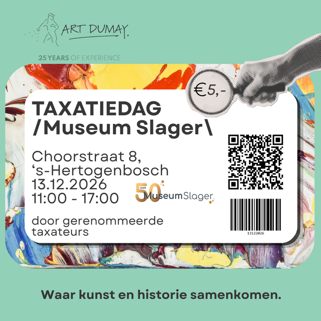 Kunsttaxatiedag Museum Slager - Zondag 13 december