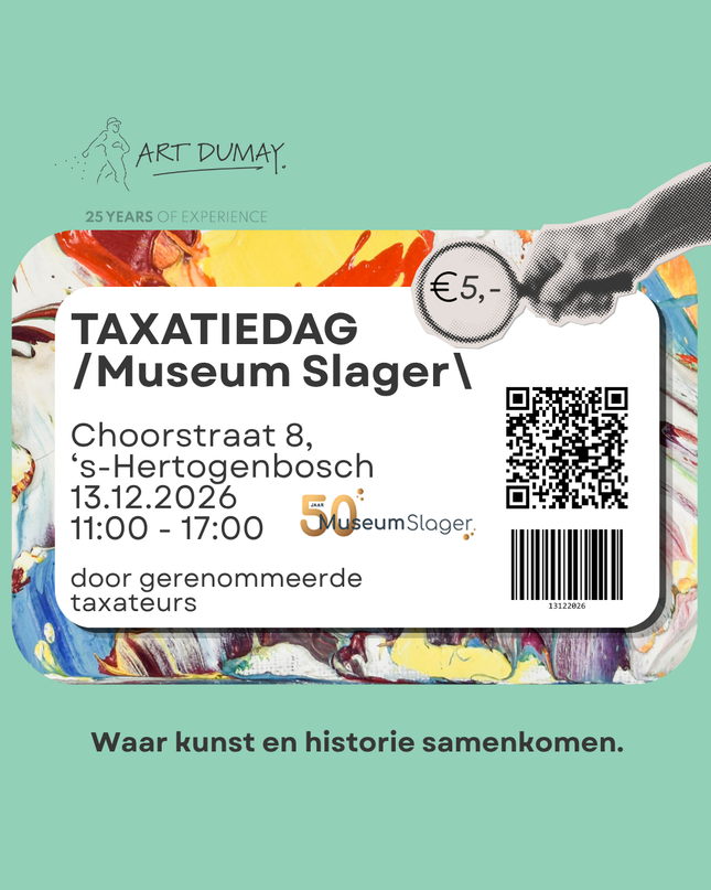 Kunsttaxatiedag Museum Slager - Zondag 13 december