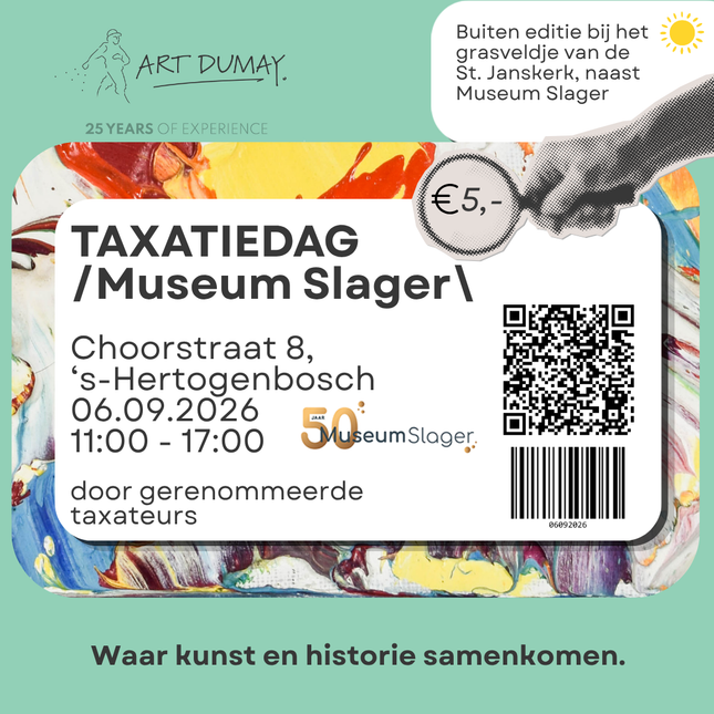 Taxatiedag Museum Slager - 's Hertogenbosch - zondag 6 september  2026