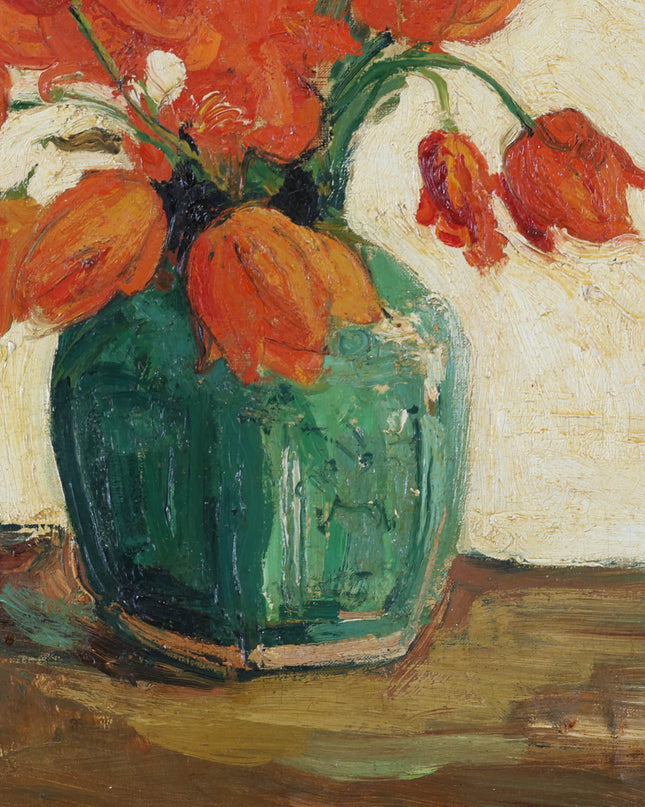 Gerard Baksteen (1887-1976) - Bloemen op tafel