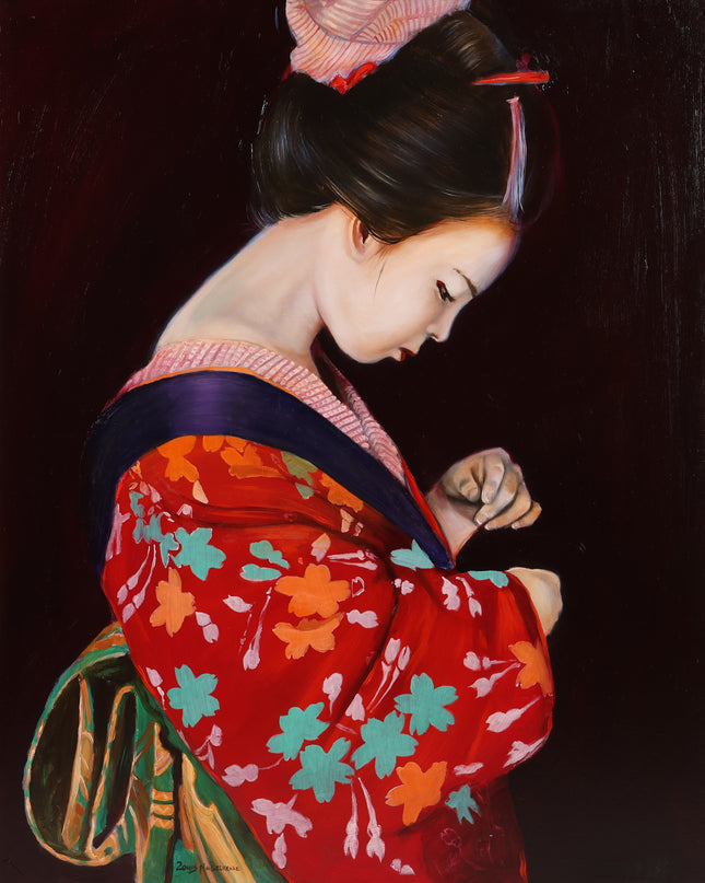 Meisje in kimono