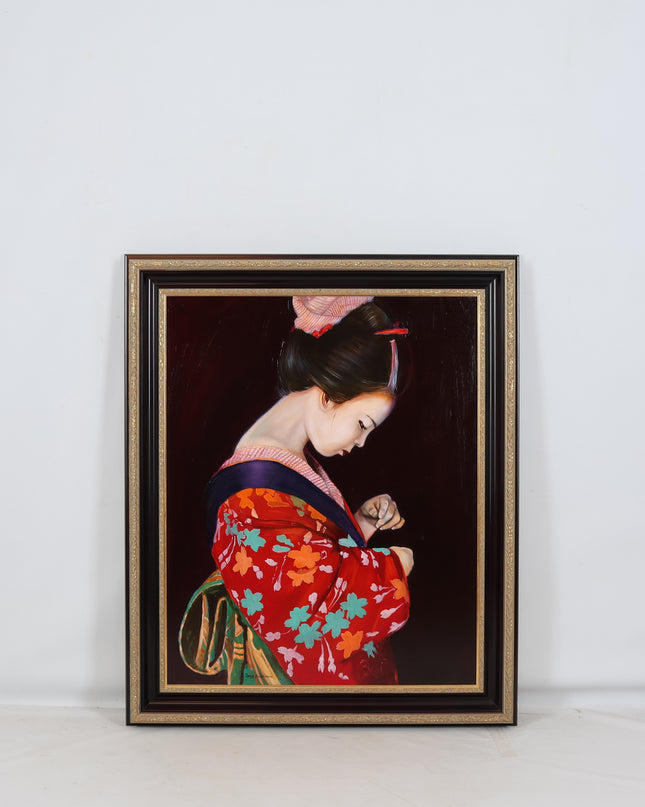 Meisje in kimono