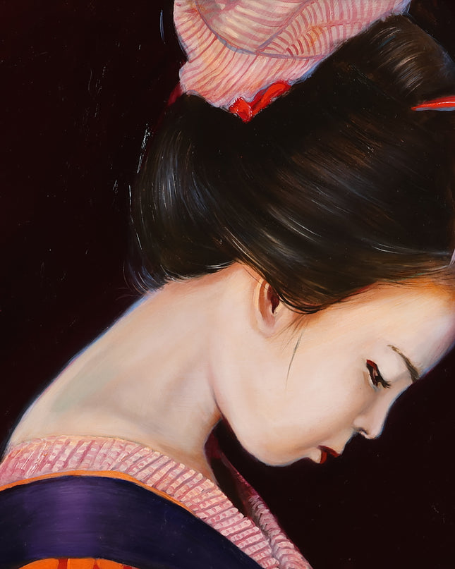 Meisje in kimono