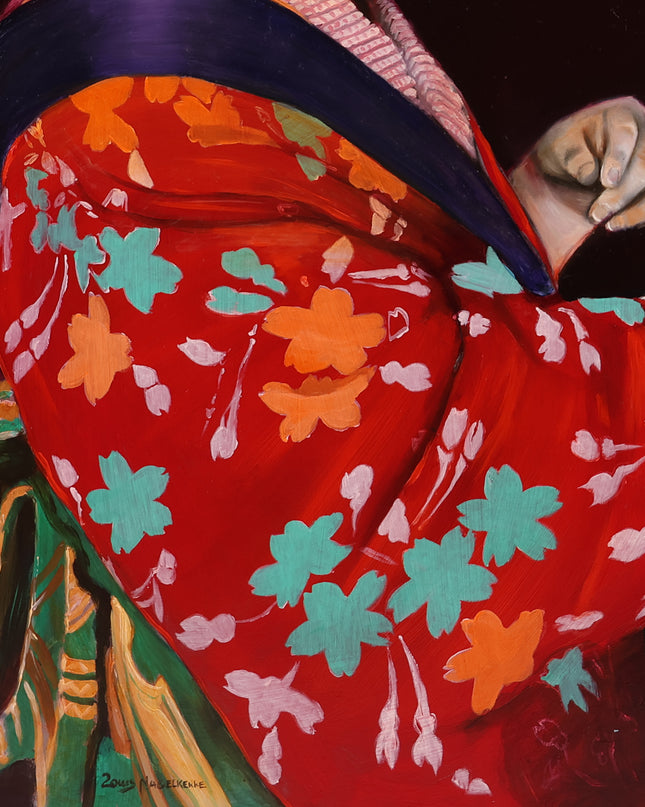 Meisje in kimono