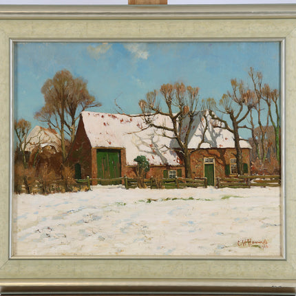 Wintergezicht - Christiaan Hendrik Hammes (1872-1965)