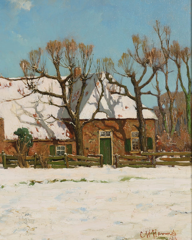 Wintergezicht - Christiaan Hendrik Hammes (1872-1965)